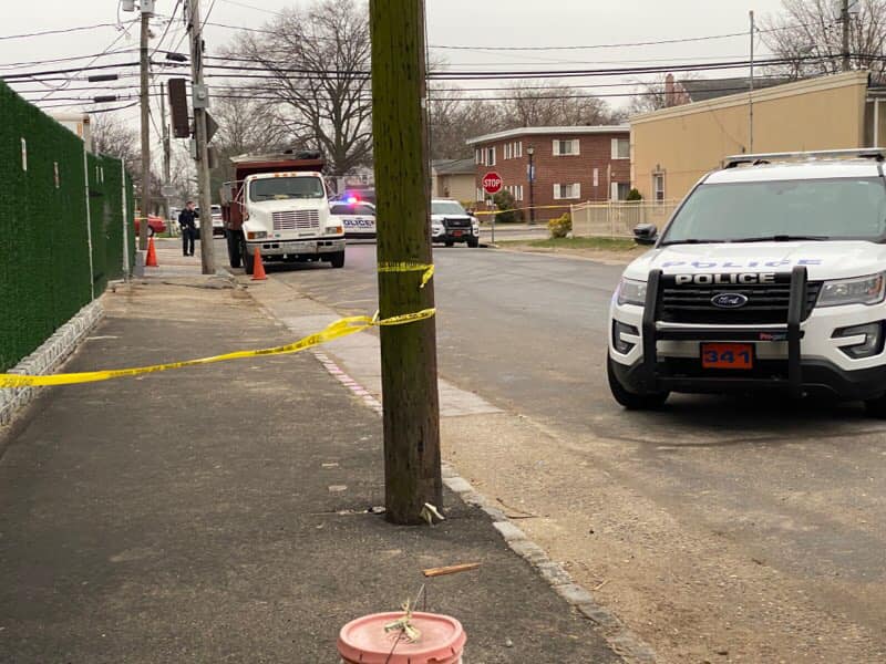 Police investigation at Hopper Street in Westbury.